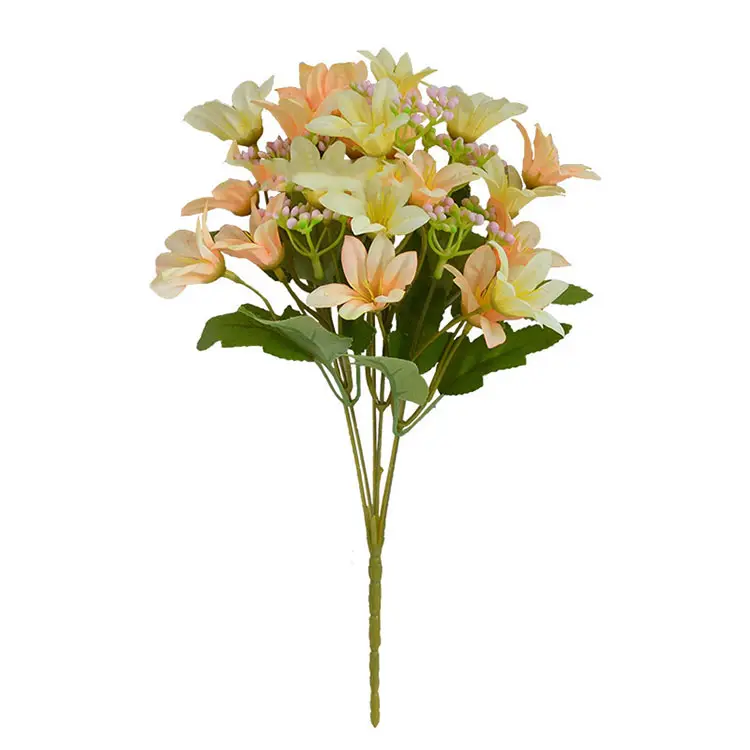 Fleurs artificielles en gros, 30cm, fausses plante de lys, fleur artificielle pour décoration intérieure, cadeau, 6/18 têtes