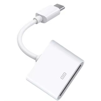 Vente en gros blanc 12CM 30 broches femelle vers USB 3.1 type-c câble adaptateur de charge de données de synchronisation USB-C pour iphone