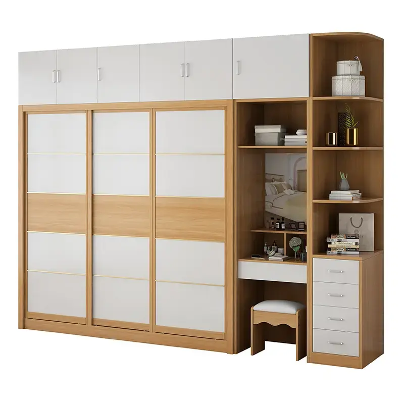 wholesale price high quality modern wood bedroom panel furniture wardrobe