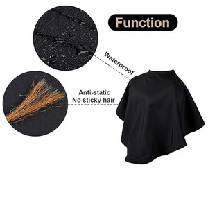 Vendita calda logo personalizzato salone di bellezza impermeabile accessori per parrucchieri Shampoo mantelle nere Make up salone mantelle per le donne - Product Image 3