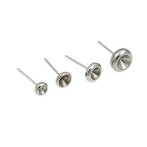 Stainless Steel <b>Stud</b> <b>Earring</b> Posts Ball Shape 6mm For DIY Jewelry Making Accessories Unisex Fashion Jewelry Components - Product Image 2