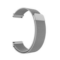 Compatible avec Garmin pour OPPO GT6/Watch5/S4/Bracelet de montre magnétique en acier inoxydable Milanese pour bande de 18-22 mm