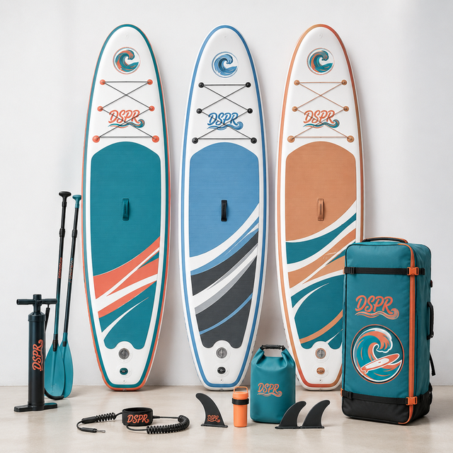 All-Around SUP Paddle Board , Lightweight Inflatable Stand up with Carry Bag, Hand Pump and Waterproof Phone Case
