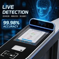 Torniquete Óptico de Vidrio Templado para Museos, con Avisos de Voz Estéreo, Puerta Rápida, Sistema de Control de Acceso Peatonal y Barrera de Seguridad