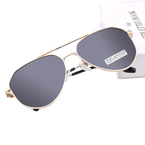 Lunettes de soleil aviateur à monture métallique intégrale, protection UV400, unisexe adulte, protection solaire, emballage personnalisé 2024 - Product Image 3