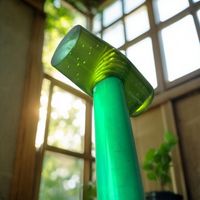 Palu karet ahli mesin OEM yang dapat disesuaikan dengan kepala bening dan pegangan plastik untuk instalasi kabinet atap dan halus