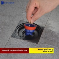 Filtre de Vidange Anti-Bouchon pour Évier de Cuisine, Siphon de Sol Désodorisant Anti-Odeur, Crépine et Bouchon pour Douche et Égout