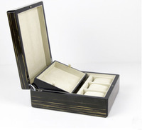 Logo Premium personnalisé en marbre texure brillant laqué thé parfum cave à cigares boîte en bois cadeau