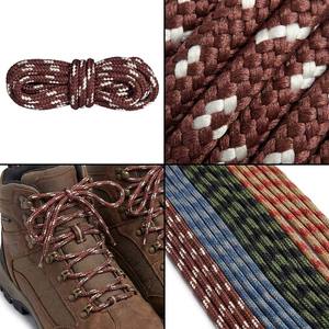 Mountval High Quality Polyester Round <strong>Laces</strong> Hiking <strong>Boots</strong> Ultra Strong 90 cm 1 Pair (Model 7610 <strong>Brown</strong> Beige 5-6 Eyelets) - Product Image 5