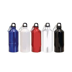 Bouteille d'eau sport légère en aluminium 500 ml/16 oz avec logo personnalisé, isolation thermique, mousqueton pour boisson directe et fitness - Product Image 6