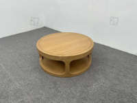 Table basse ronde en bois massif durable de luxe Sigma avec un design moderne pour le salon
