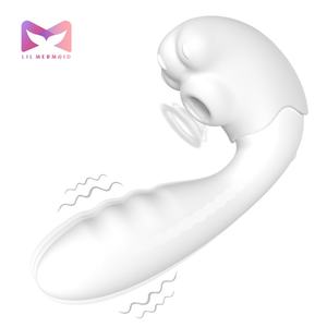 هزاز LIL MERMAID قابل للفصل لتحفيز البظر مع وظائف اللعق والنقر والاهتزاز، جذاب وقوي كألعاب جنسية للنساء - Product Image 1