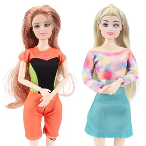 Ropa de muñeca para niños, conjunto de moda con diseño de moda, sin muñecas, 2022