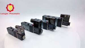 Aluminiumlegierung 5/2-Wege Pneumatisches Magnetventil DC24V Elektrische Steuerungsteile Gasmaschine Betrieb OEM Anpassbar 4V Serie - Product Image 6