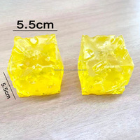 Jouet Squishy en TPR en forme de cube de fromage de 5 cm, rempli de maltose, à remontée lente, anti-stress, balle de décompression à presser, jouet de décompression pour enfants et adultes
