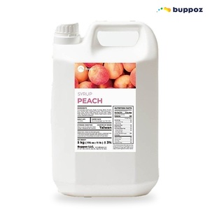 Jarabe de Durazno de Taiwán en Botella de 5 kg, Venta al por Mayor para Tiendas de Té de Burbujas, Producto Popular - Product Image 1