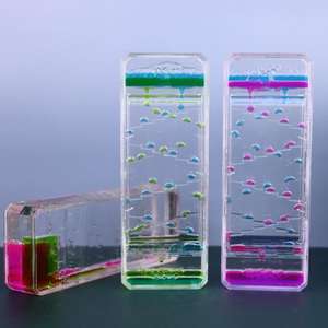 Nouveau liquide minuterie sensorielle Fidget jouets liquide mouvement barboteur ZIG ZAG minuterie d'huile gouttes d'huile <span class=keywords><strong>sablier</strong></span> - Product Image 5