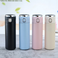 Botella de agua inteligente aislada al vacío con pantalla LED de temperatura automática, frasco grande, taza para beber de acero inoxidable de 410 ML