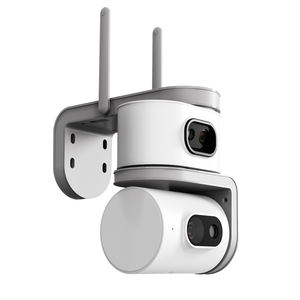 Caméra de sécurité intelligente WiFi/4G 3MP+3MP Résolution HD Vision nocturne PTZ IP67 Résistante aux intempéries Audio bidirectionnel pour extérieur intérieur à distance - Product Image 1