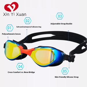 Gafas de natación para adultos de alta definición, diseño antivaho impermeable, Marco galvanizado, <span class=keywords><strong>Shopee</strong></span> transfronterizo, venta al por mayor - Product Image 2