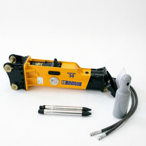 For SB30 Hydraulic Breaker New Box Type Construction Mining Tool for 2.5-4.5 Ton Excavators Includes Chisel Pump Gearbox - Product Image 1