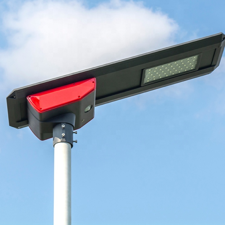 W 30W 40W 50W Control automático Park mucho integrado Luz de calle Solar con Sensor de movimiento