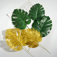 Kunstmatige Monstera bladeren, groene decoratie, foto-attributen, kunstbloemen, bladwerk, wanddecoratie, bruiloftdecoratie, kunstmatige Monstera bladeren