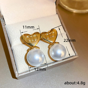 Pendientes de Corazón para Mujer, Diseño Elegante y Dulce, Joyería de Moda para Fiestas - Product Image 5