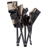 Fauteuils d'extérieur pliants portables pour le camping, chaises rembourrées avec structure en acier, chaises de plage, capacité 300 livres