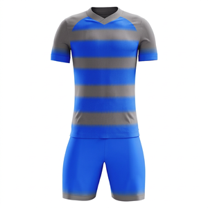 OEM High Quality Custom Sublimation Design Men's Soccer Uniform Sportswear Training Jersey in France Style - Product Image 1