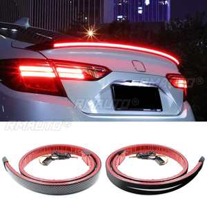 สปอยเลอร์หลังรถยนต์แบบ LED ขนาด 120 ซม. สีดำเงา พร้อมไฟเลี้ยวและไฟเบรก ชุดแต่งภายนอก - Product Image 1