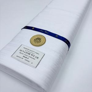 Tissu de <span class=keywords><strong>costume</strong></span> pour hommes, tissus en dentelle africaine à mailles, 5 yards, haute qualité, vêtements nigérians pour sénateur, pour les occasions formelles - Product Image 2