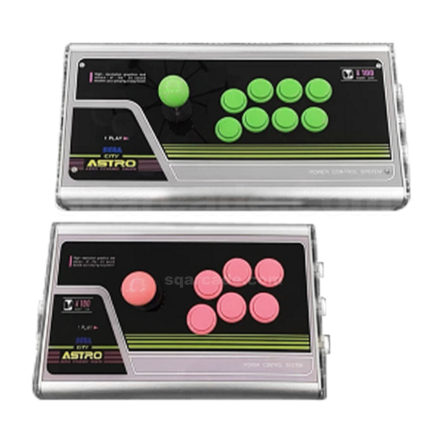 Shuangqu All Buttons Hitbox Style Arcade Game Console Joystick Fight Stick USB Interface Wired Connection Suction Cups Handbreak