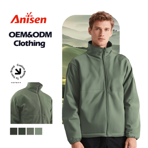 Chaqueta de lana <span class=keywords><strong>polar</strong></span> para hombre con cuello de pie cálida a prueba de viento con logotipo de Color personalizado barato de alta calidad - Product Image 1