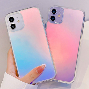 Custodia rigida per telefono in acrilico TPU morbido <span class=keywords><strong>arcobaleno</strong></span> Laser trasparente galvanica opaca di lusso per <span class=keywords><strong>iPhone</strong></span> 13 12 Pro Max 11 Mini <span class=keywords><strong>Cover</strong></span> - Product Image 1