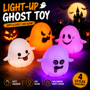 Juguete Blandito de Fantasma Luminoso de Halloween, Lindo Juguete LED Brillante de Fantasma para Aliviar el Estrés, Ideal para Recuerdos de Fiesta al por Mayor - Product Image 1