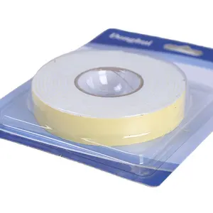 1mm Door Window Round White Structural Glazing Double Sided Glued Eva Foam Tape For Sealing