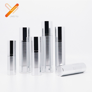 Bouteille de sérum à <span class=keywords><strong>pompe</strong></span> en aluminium revêtu d'argent de 30ml 50ml - Product Image 6