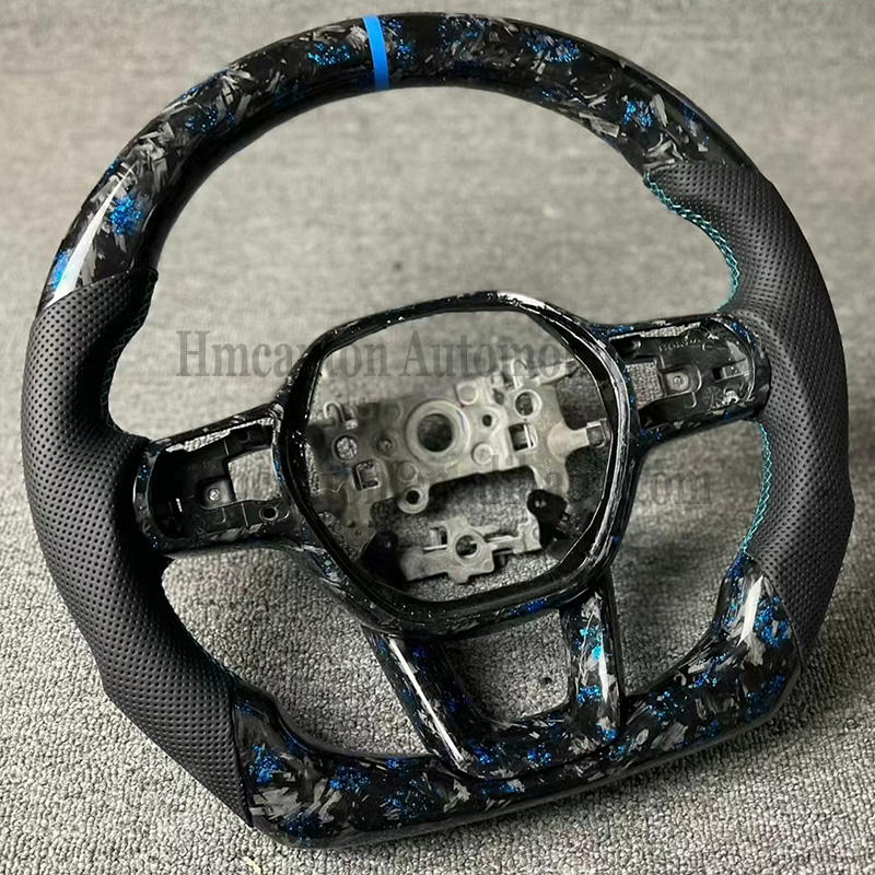 Forged Carbon Fiber+Perforated Leather+core