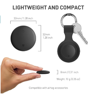Traceur GPS intelligent en plastique durable et localisateur sans fil Air Tag avec lecture des trajets, compatible avec les appareils iOS et Android, Google Find My