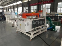 Ligne de production de machines pour la fabrication de profilés de portes intérieures en WPC, portes en PVC, portes de toilettes, portes de chambre d'hôtel, largeur 700 mm, 800 mm, 900 mm