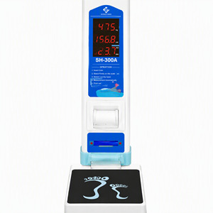 Báscula Electrónica Inteligente SH 300 que Funciona con Monedas, Carcasa <span class=keywords><strong>de</strong></span> ABS, Pantalla LCD, Calculadora <span class=keywords><strong>de</strong></span> IMC con Impresora Térmica - Product Image 2