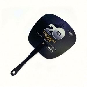 Good Quality Plastic PP Custom Round <b>Hand</b> <b>Fan</b> - Product Image 2