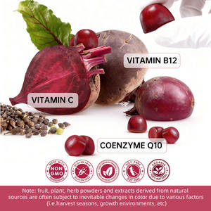 Ajude a Cardio Health Otimizar o Fluxo Sanguíneo Gomas Raiz De Beterraba Suplemento Enenrgy Raiz De Beterraba Cardio Gummy Beterraba Orgânica - Product Image 3