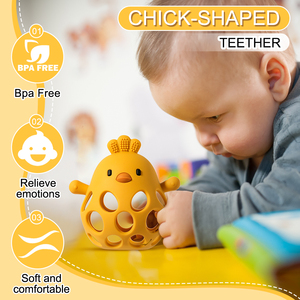 Mordedor de Silicona Personalizado de Fábrica Muslinlife, Libre de BPA, Diseño Hueco Suave, para Bebés de 0 a 24 Meses y de 2 a 4 Años, Forma Redonda - Product Image 5