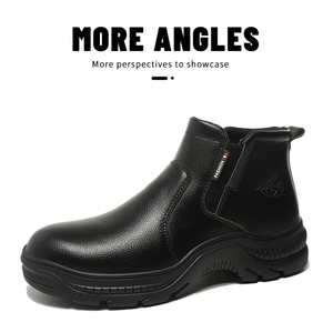 Zapatos de seguridad industrial antideslizantes para trabajadores, <span class=keywords><strong>botas</strong></span> con punta de acero para hombres - Product Image 2