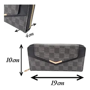 Portafoglio Mini stile semplice classico da donna 5 porta carta di separazione chiusura aperta da donna borsa RFID protetta corta in Nylon poliestere - Product Image 2