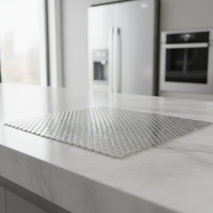 Grille métallique <span class=keywords><strong>rigide</strong></span> ventilée durable : Solution haut de gamme pour la conception contemporaine d'armoires et de meubles de cuisine - Product Image 1