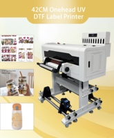 Imprimante DTF à rouleaux UV 42CM entièrement automatique avec trois têtes XP600 pour étiquettes en cristal – Nouveauté