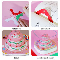 Bloc-notes adhésif décoratif en papier sculpté 3D personnalisé, thème art populaire, pour bureau, cadeau d'anniversaire, calendrier scolaire pour garçons